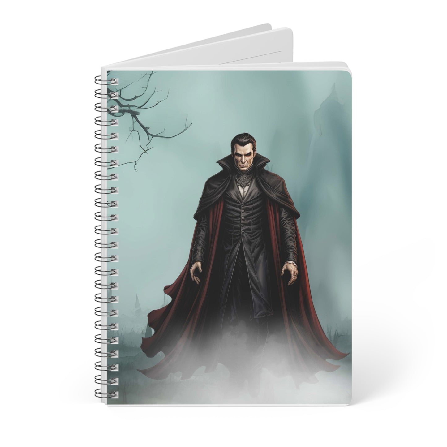 Wirobound Softcover Notebook, A5 "Welcome to the Dark"